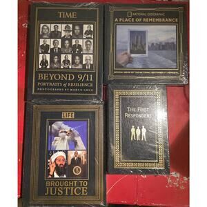 9/11 Memorial Book Lot of 4 TIME LIFE NatGeo First Responders NEW SEALED